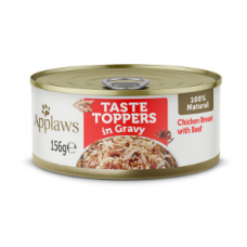 Applaws Taste Topper Gravy Chicken Beef Dog Tin 156G